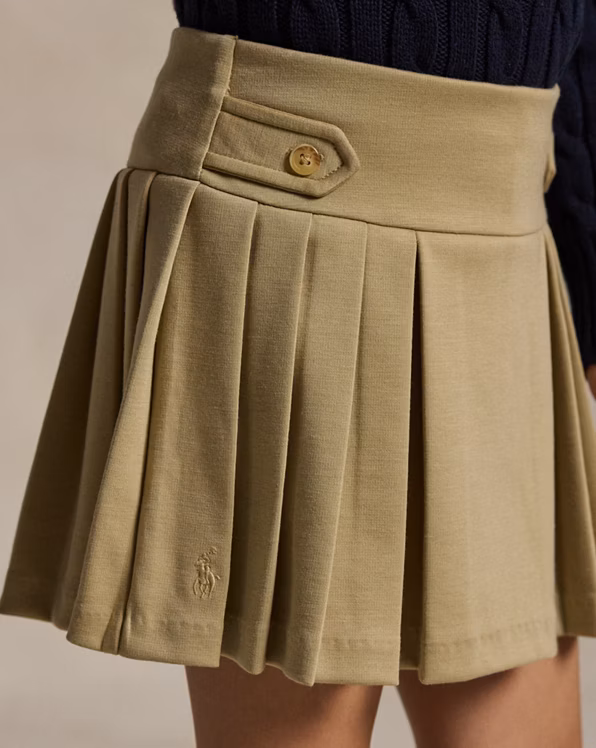 Pleated Ponte Skort