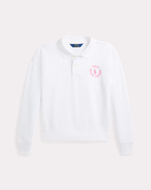 Logo French Terry Polo Sweatshirt