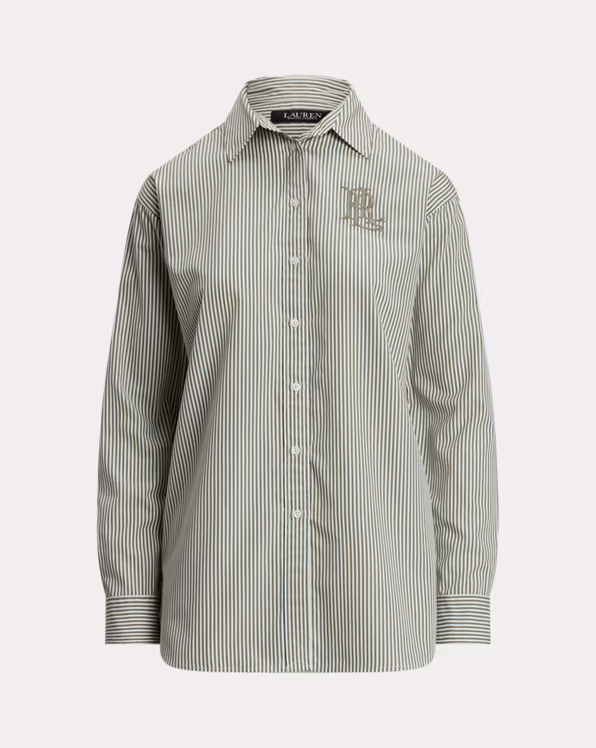 Relaxed Fit Striped Broadcloth Shirt