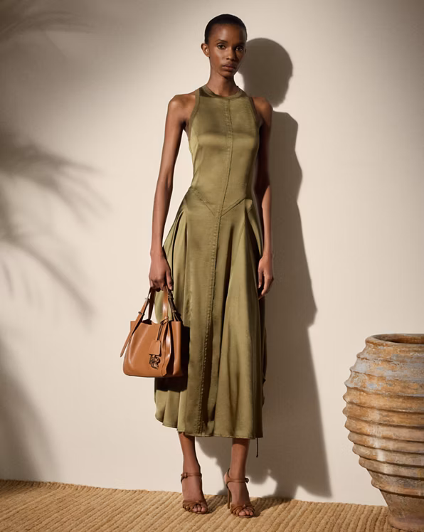 Sienna Washed Charmeuse Day Dress