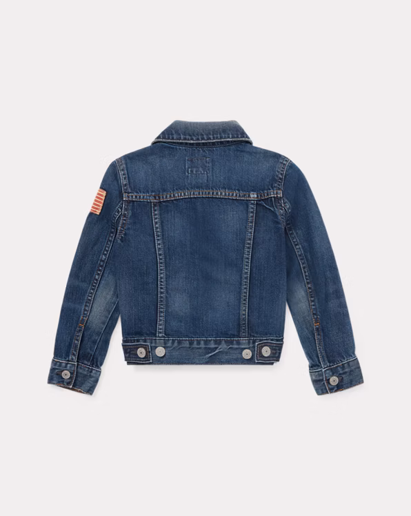 Flag Denim Trucker Jacket