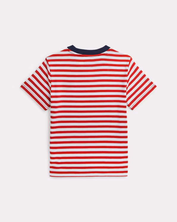 Sailing-Flag Striped Cotton Jersey Tee