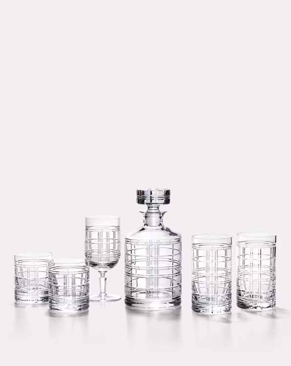 Hudson Plaid Highball Gift Set