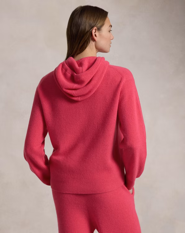 Pink Pony Washable Cashmere Hoodie