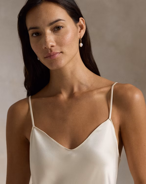Satin Midi Slip Dress