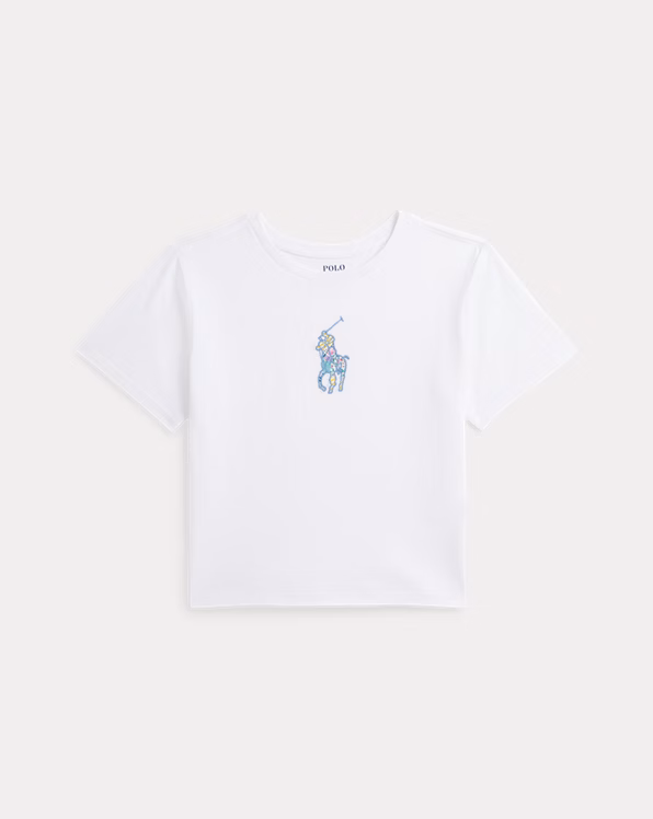 Big Pony Cotton Jersey Boxy T-shirt