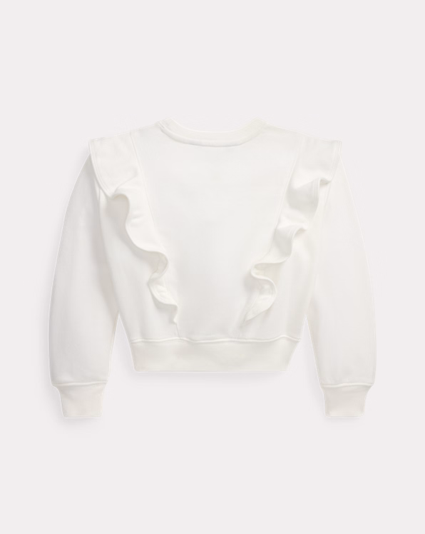 Ruffled French Terry Sweatshirt