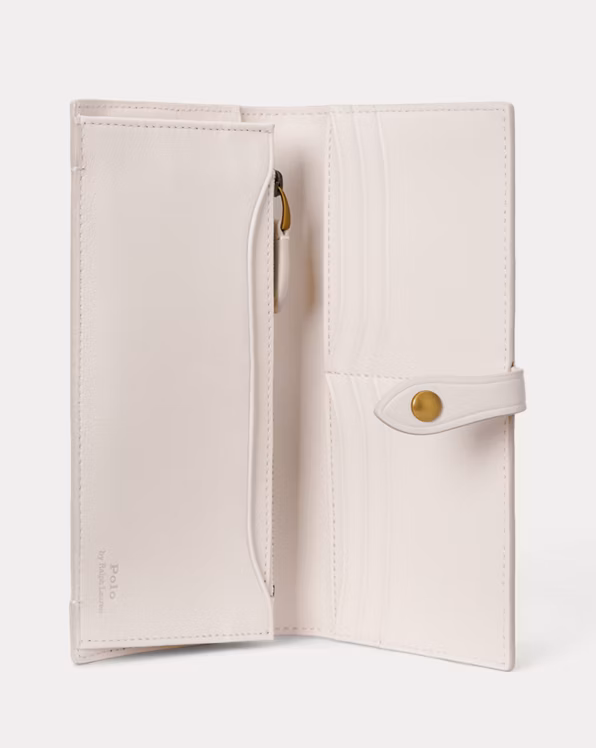 Polo Bear Leather Snap Wallet