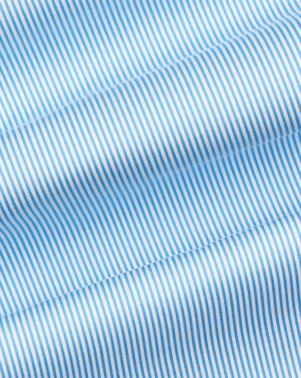 Classic Fit Striped Poplin Shirt