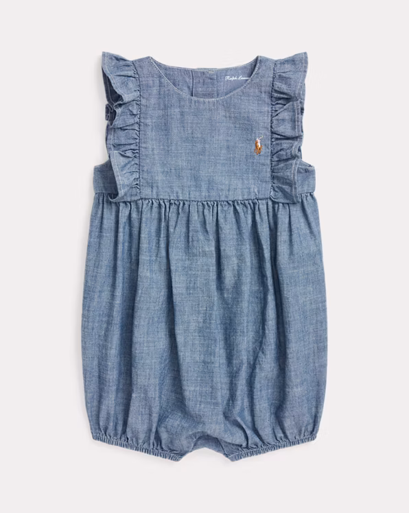 Indigo Chambray Bubble Shortall