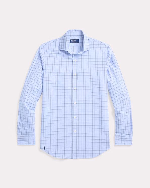 Classic Fit Checked Poplin Shirt