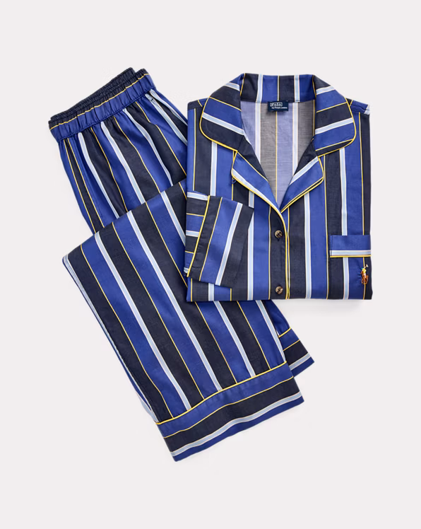 Striped Long-Sleeve Pyjama Set