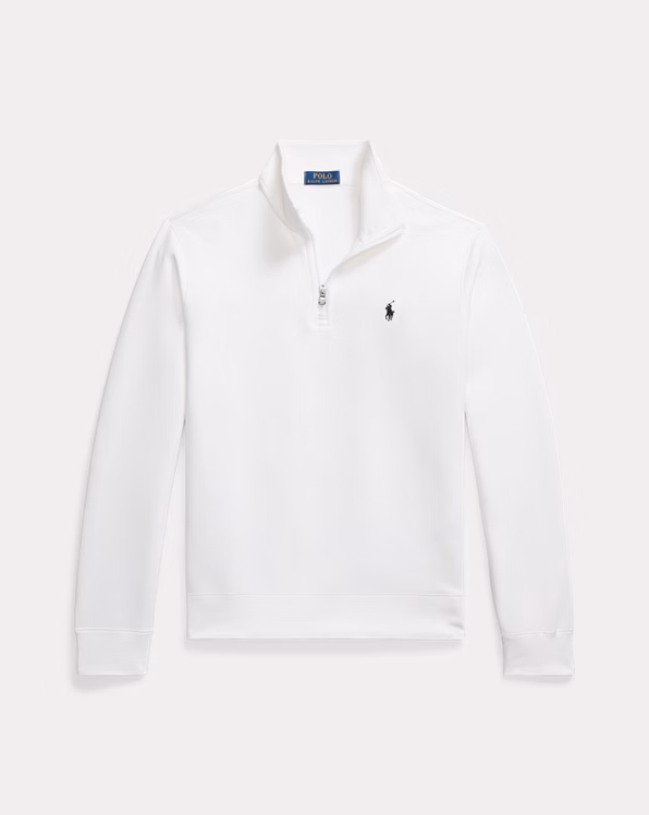 Double-Knit Quarter-Zip Pullover