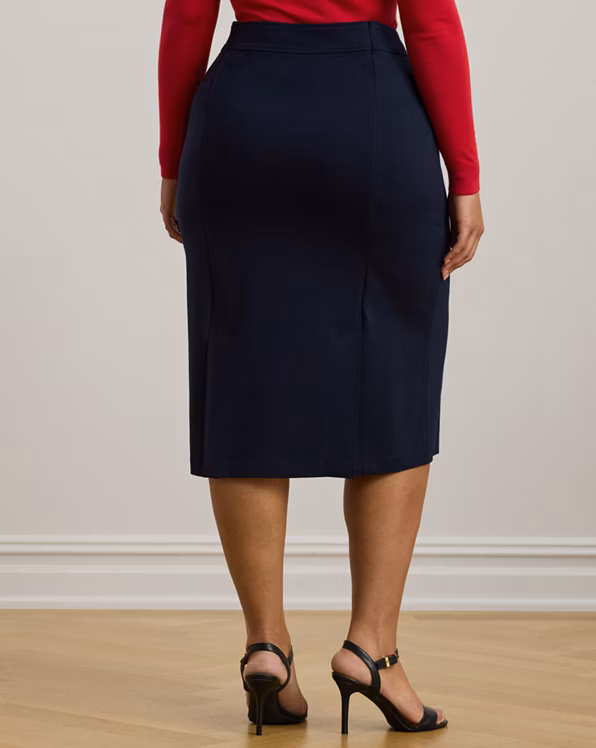Ponte Sailor Pencil Skirt