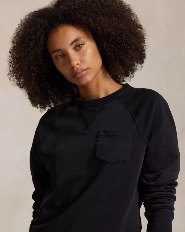 Garment-Dyed Fleece Sweatshirt