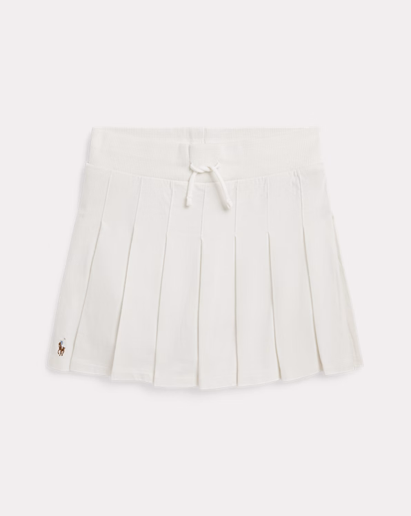 Pleated Cotton Jersey Skort