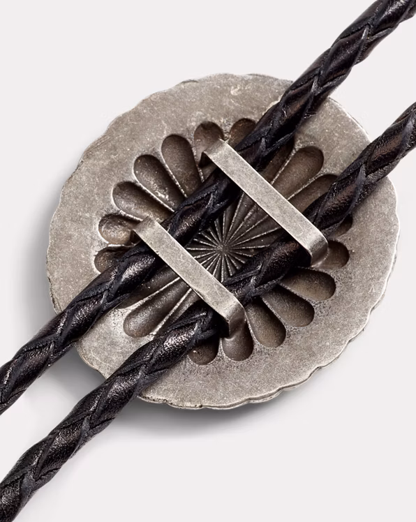Braided Leather Bolo Tie