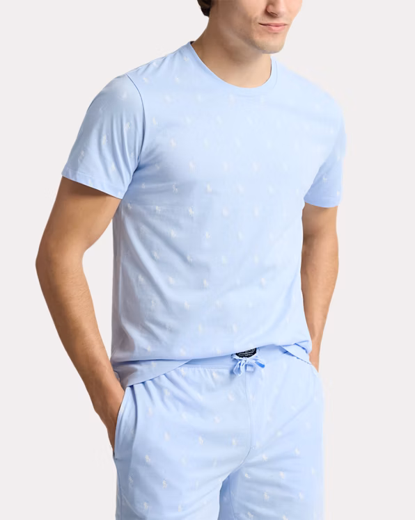 Allover Pony Cotton Jersey Sleep Shirt