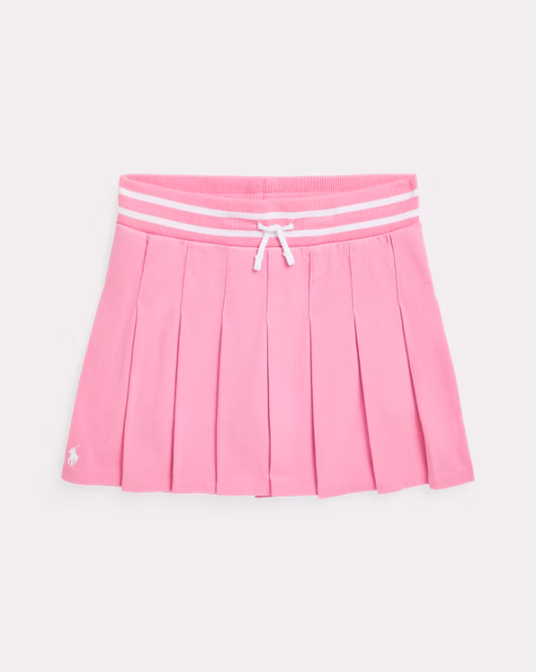 Pleated Cotton Jersey Skort