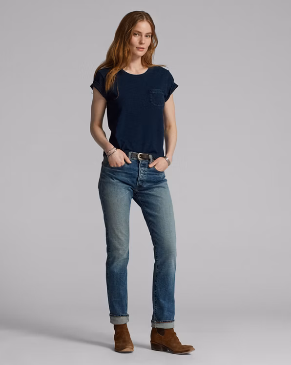 Cotton-Linen Pocket Tee