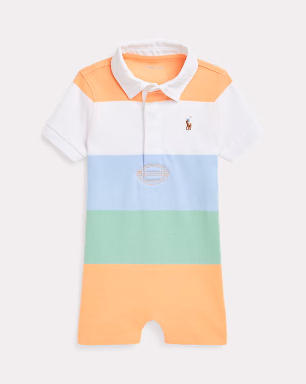 Striped Cotton Jersey Rugby Shortall