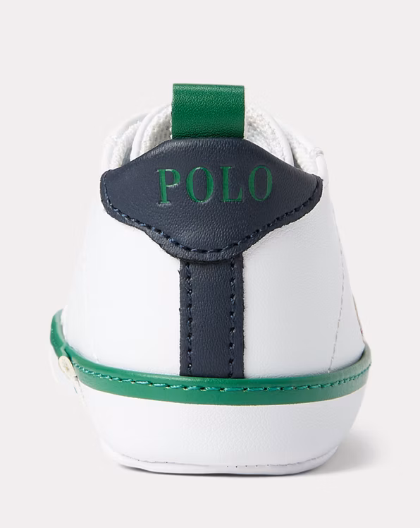 Quilton Polo Bear Faux-Leather Trainer