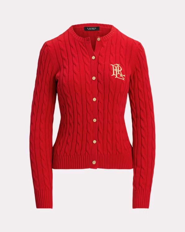 Cable-Knit Cotton Cardigan