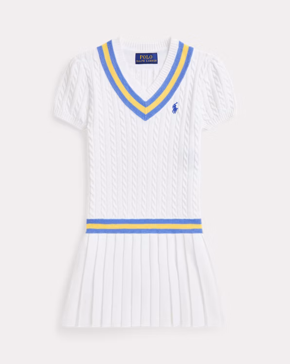 Cricket-Stripe Cotton Jumper Dress