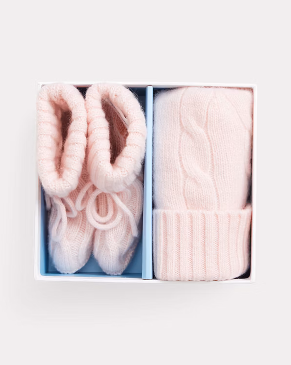 Cashmere Beanie & Bootie Set