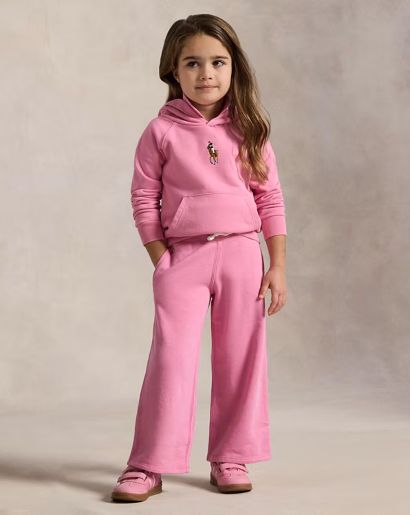 French Terry Wide-Leg Tracksuit Bottom