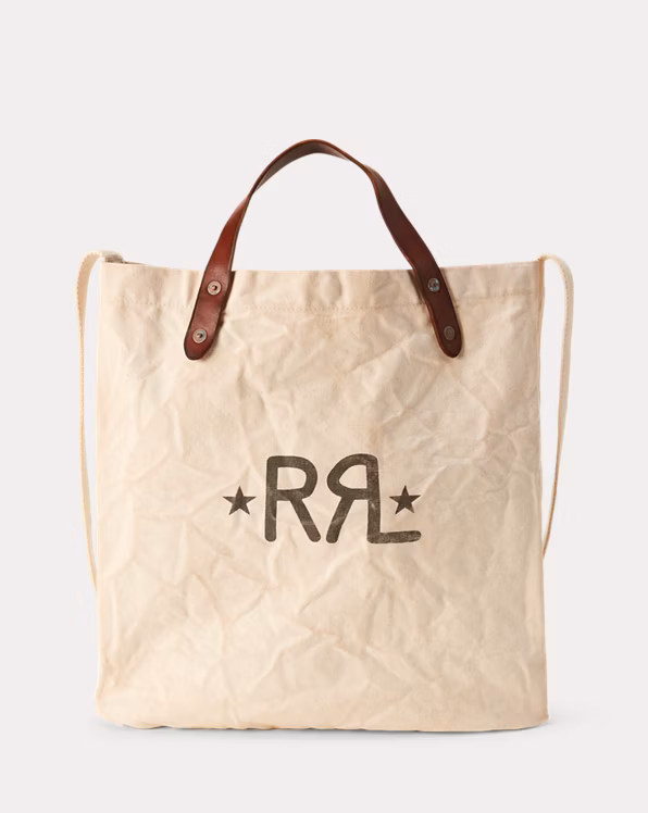 Double RL Ranch Logo Market Tote