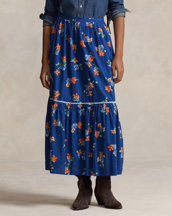 PRL x Naiomi Glasses Cotton Maxiskirt