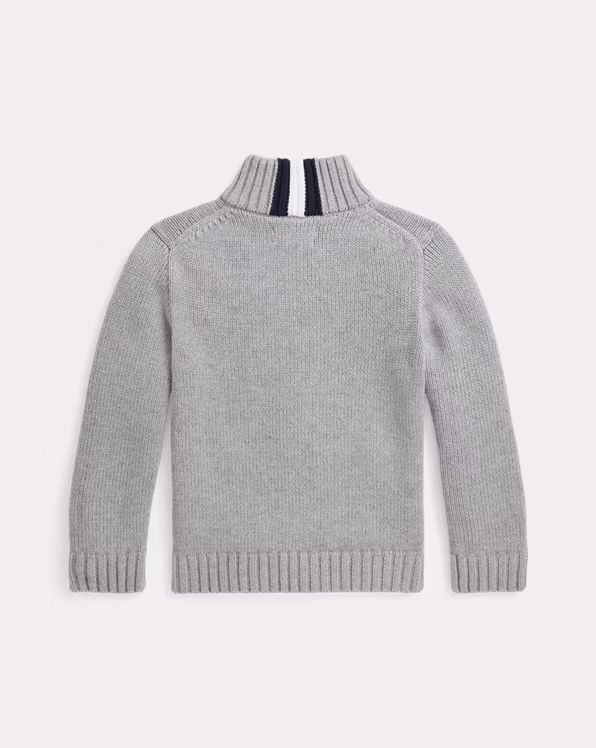 Cotton Full-Zip Jumper