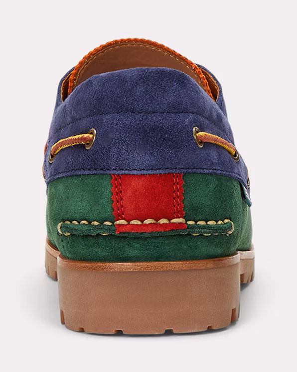 Ranger Colour-Blocked Suede Boat Shoe