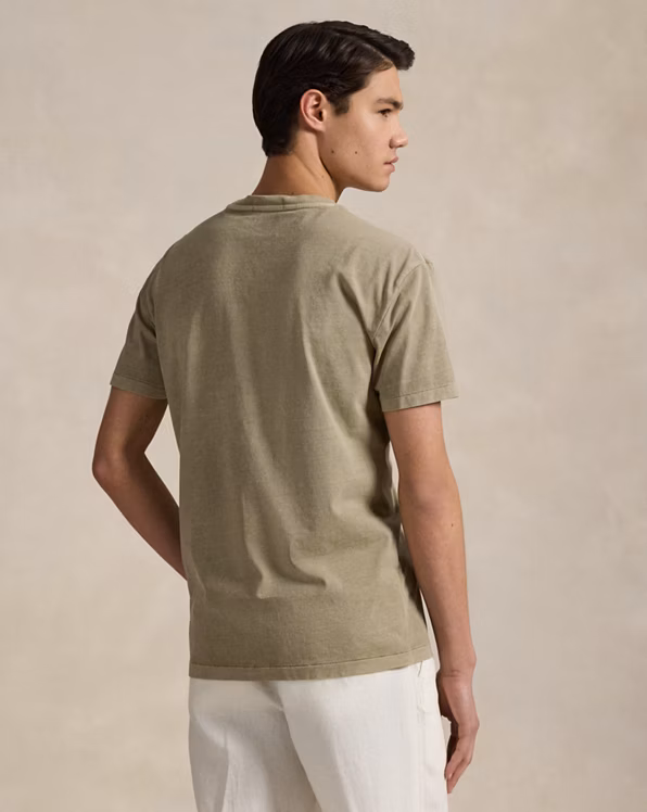 Custom Slim Mineral-Dyed Pocket T-Shirt
