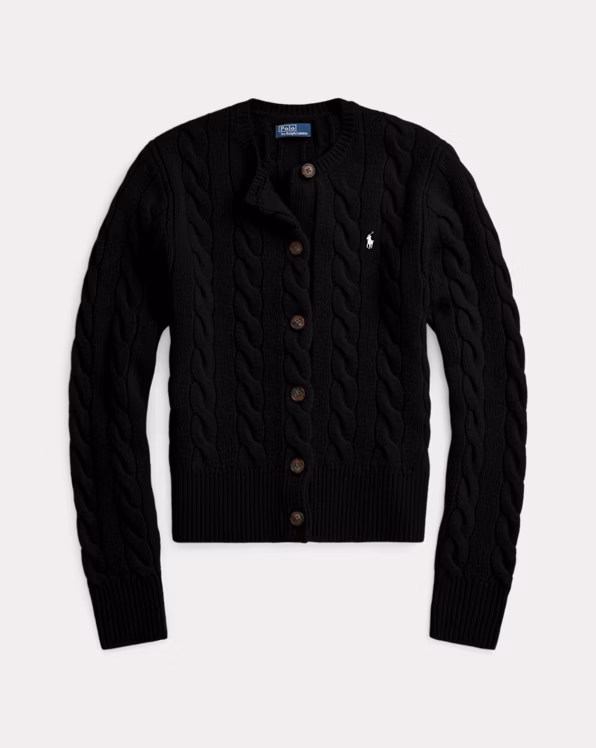 Cable-Knit Wool-Cashmere Cardigan