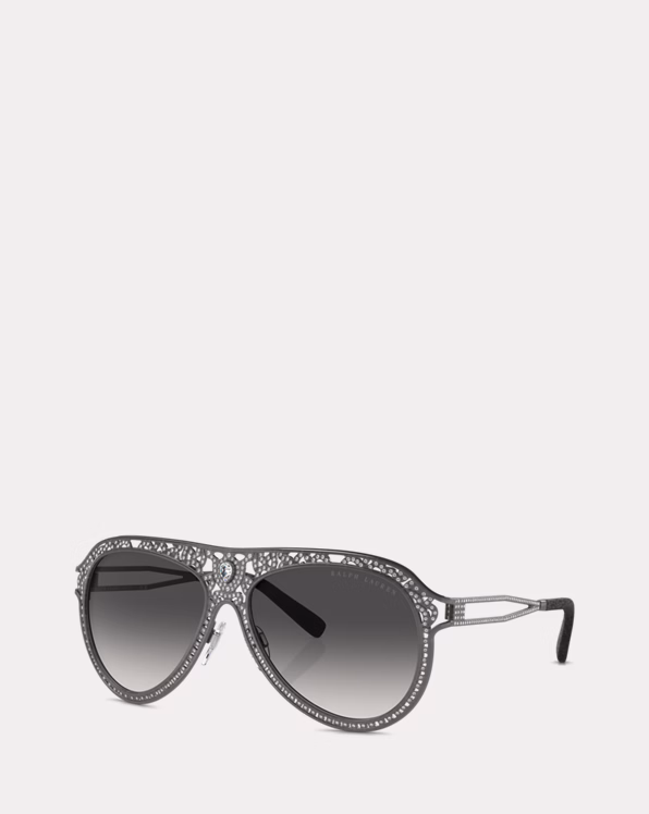 Embellished Pilot Sunglasses