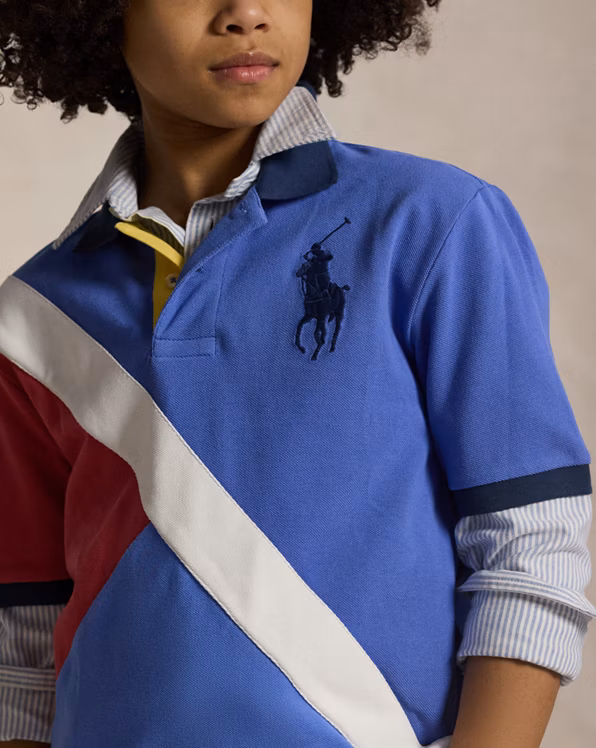 Big Pony Cotton Mesh Polo Shirt