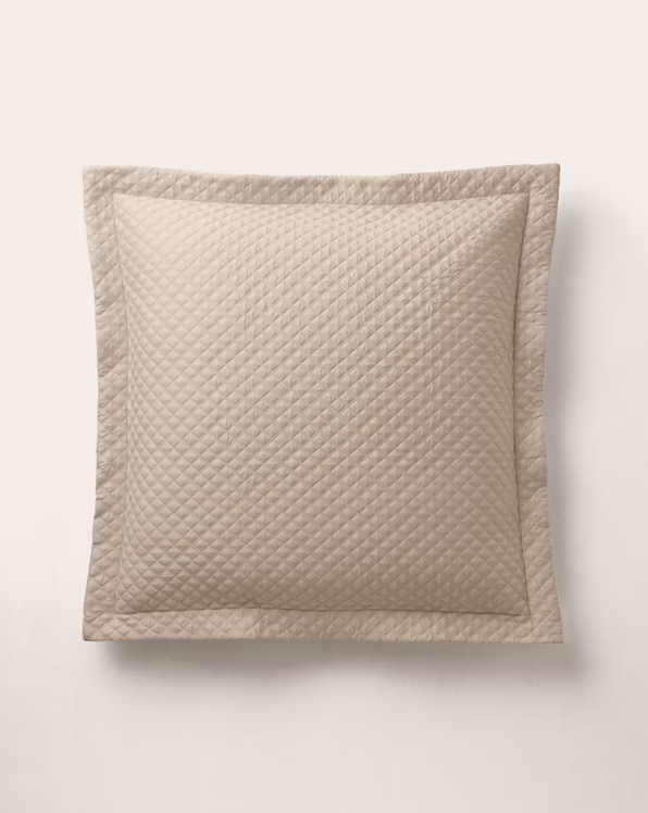 Argyle Quilted Sateen Sham
