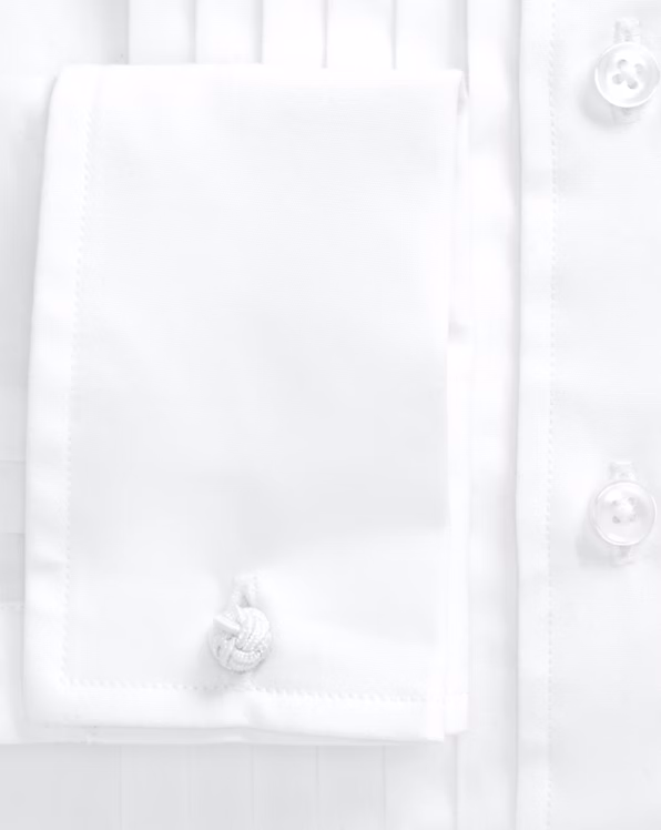 Slim Fit Cotton Poplin Tuxedo Shirt