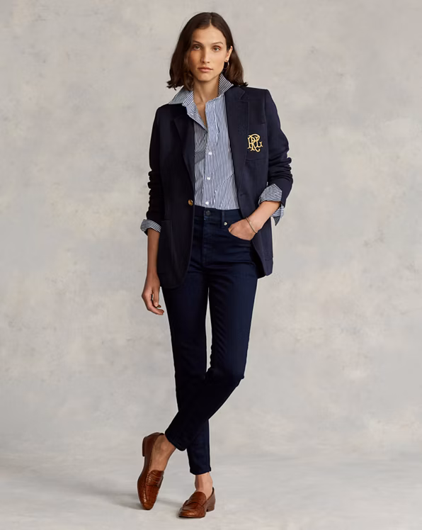Double-Knit Jacquard Blazer