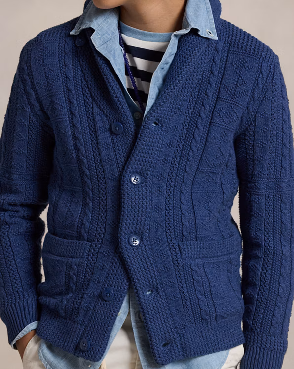 Anchor Cotton Shawl Cardigan
