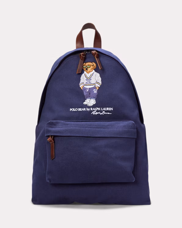 Polo Bear Canvas Backpack