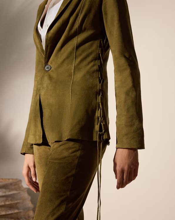 Jessamine Lamb-Suede Jacket