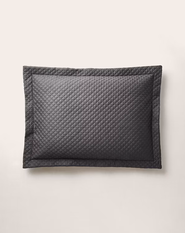 Argyle Quilted Sateen Sham