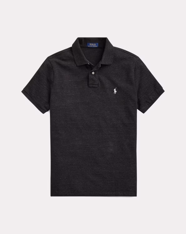 Slim Fit Mesh Polo Shirt