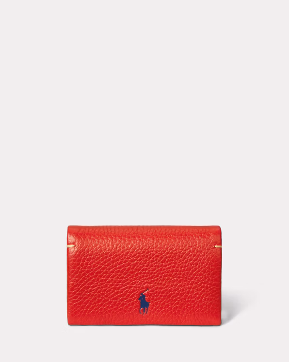 Polo Play Leather Snap Card Case