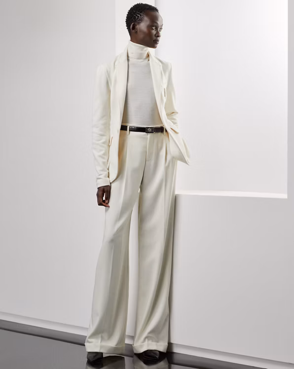 Merino Wool Short-Sleeve Roll Neck