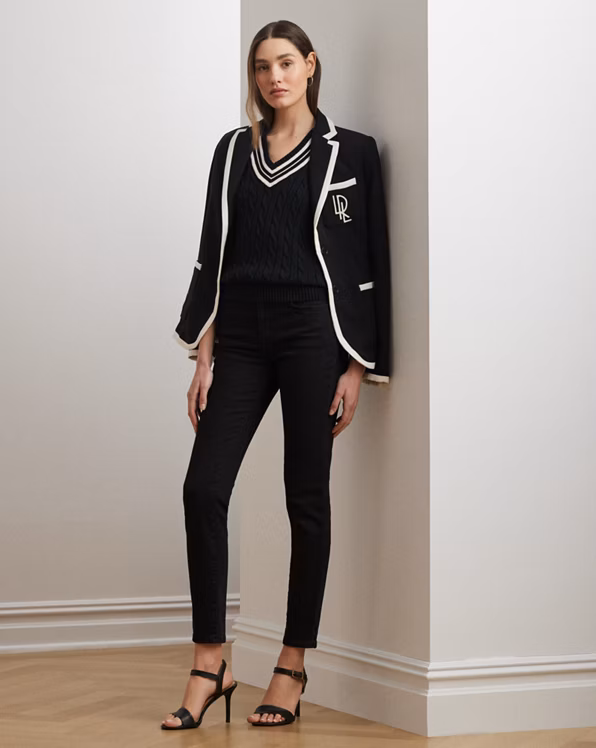 Cable-Knit Cotton Cricket Jumper