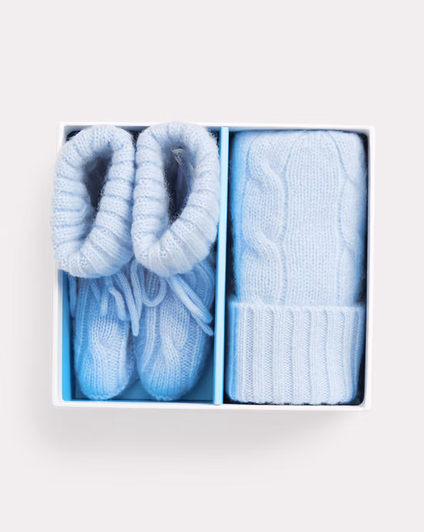 Cashmere Beanie & Bootie Set